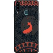 Черный чехол Uprint Samsung A207 Galaxy A20s Ornament