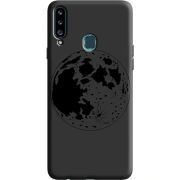 Черный чехол Uprint Samsung A207 Galaxy A20s Planet
