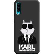 Черный чехол Uprint Samsung A307 Galaxy A30s Cat in Black