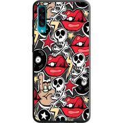 Черный чехол Uprint Samsung A307 Galaxy A30s Rock Graffiti