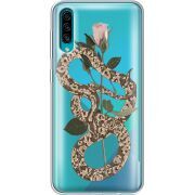 Прозрачный чехол Uprint Samsung A307 Galaxy A30s Glamor Snake