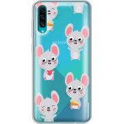 Прозрачный чехол Uprint Samsung A307 Galaxy A30s с 3D-глазками Mouse