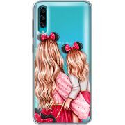 Прозрачный чехол Uprint Samsung A307 Galaxy A30s Mouse Girls
