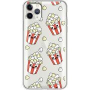 Прозрачный чехол Uprint Apple iPhone 11 Pro Max с 3D-глазками Popcorn