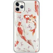 Прозрачный чехол Uprint Apple iPhone 11 Pro Max Japanese Koi Fish