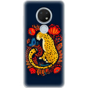 Чехол Uprint Nokia 7.2 Petrykivka Leopard
