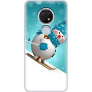 Чехол Uprint Nokia 7.2 Skier Snowman