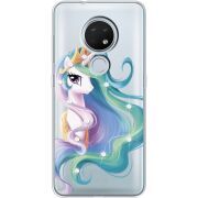 Чехол со стразами Nokia 7.2 Unicorn Queen