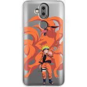 Прозрачный чехол Uprint Nokia 8.1 Naruto and Kurama