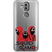 Прозрачный чехол Uprint Nokia 8.1 siquid game люди в красном