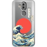 Прозрачный чехол Uprint Nokia 8.1 Большая волна в Канагаве