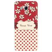Чехол Uprint Samsung J510 Galaxy J5 2016 Именной Polka Dots