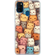 Чехол Uprint Samsung M307 Galaxy M30s Котики муркотики