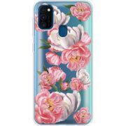 Прозрачный чехол Uprint Samsung M307 Galaxy M30s Peony Watercolor Style