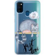 Прозрачный чехол Uprint Samsung M307 Galaxy M30s Just Love