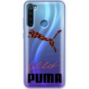 Прозрачный чехол Uprint Xiaomi Redmi Note 8 Wild Cat