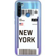Прозрачный чехол Uprint Xiaomi Redmi Note 8 Ticket New York
