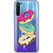 Прозрачный чехол Uprint Xiaomi Redmi Note 8 Donuts