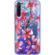 Прозрачный чехол Uprint Xiaomi Redmi Note 8 Pink Magnolia