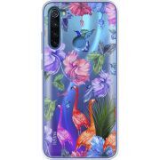 Прозрачный чехол Uprint Xiaomi Redmi Note 8 Flamingo
