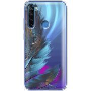Прозрачный чехол Uprint Xiaomi Redmi Note 8 Feathers