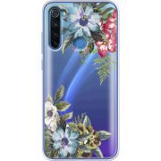 Прозрачный чехол Uprint Xiaomi Redmi Note 8 Floral