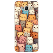 Чехол Uprint Samsung J710 Galaxy J7 2016 Котики муркотики