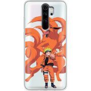 Прозрачный чехол Uprint Xiaomi Redmi Note 8 Pro Naruto and Kurama