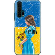 Чехол Uprint Huawei Honor 20 Pro Україна дівчина з букетом