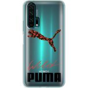 Прозрачный чехол Uprint Honor 20 Pro Wild Cat