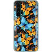 Прозрачный чехол Uprint Honor 20 Pro Butterfly Morpho