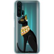 Чехол со стразами Honor 20 Pro Egipet Cat