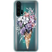 Чехол со стразами Honor 20 Pro Ice Cream Flowers