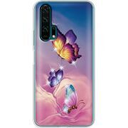 Чехол со стразами Honor 20 Pro Butterflies