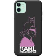 Черный чехол Uprint Apple iPhone 11 Pink Karl