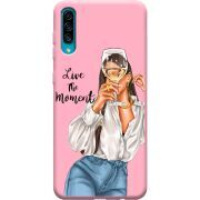 Розовый чехол Uprint Samsung A307 Galaxy A30s Live The Moment