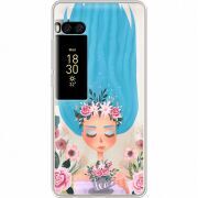 Прозрачный чехол Uprint Meizu Pro 7 Blue Hair