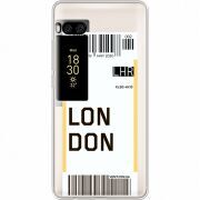Прозрачный чехол Uprint Meizu Pro 7 Ticket London