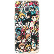 Чехол Uprint Samsung J320 Galaxy J3 2016 Anime Stickers