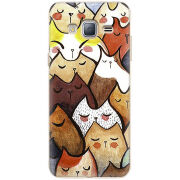 Чехол Uprint Samsung J320 Galaxy J3 2016 Sleepy Cats