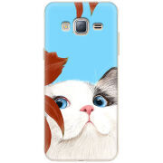 Чехол Uprint Samsung J320 Galaxy J3 2016 Wondering Cat