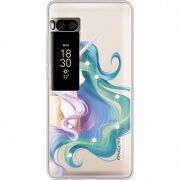 Чехол со стразами Meizu Pro 7 Unicorn Queen