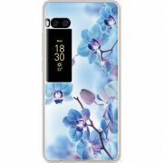 Чехол со стразами Meizu Pro 7 Orchids