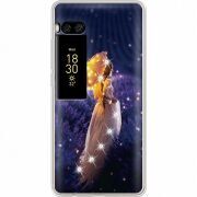 Чехол со стразами Meizu Pro 7 Girl with Umbrella