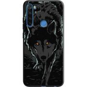 Черный чехол Uprint Xiaomi Redmi Note 8 Wolf