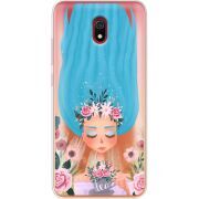 Прозрачный чехол Uprint Xiaomi Redmi 8A Blue Hair