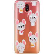 Прозрачный чехол Uprint Xiaomi Redmi 8A с 3D-глазками Mouse