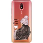 Прозрачный чехол Uprint Xiaomi Redmi 8A love is in the air