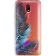 Прозрачный чехол Uprint Xiaomi Redmi 8A Feathers