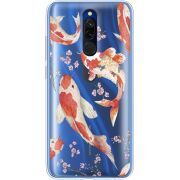 Прозрачный чехол Uprint Xiaomi Redmi 8 Japanese Koi Fish